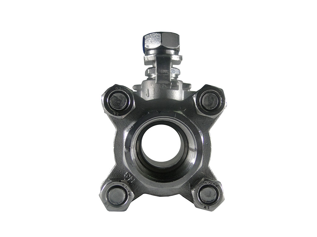 Valvula tipo bola en acero inoxidable, serie 304, 3 piezas, 1000WOG-A