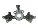 Valvula tipo bola en acero inoxidable, serie 304, 3 piezas, 1000WOG-A