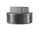 Tapón macho con base cuadrada en acero inoxidable SS304