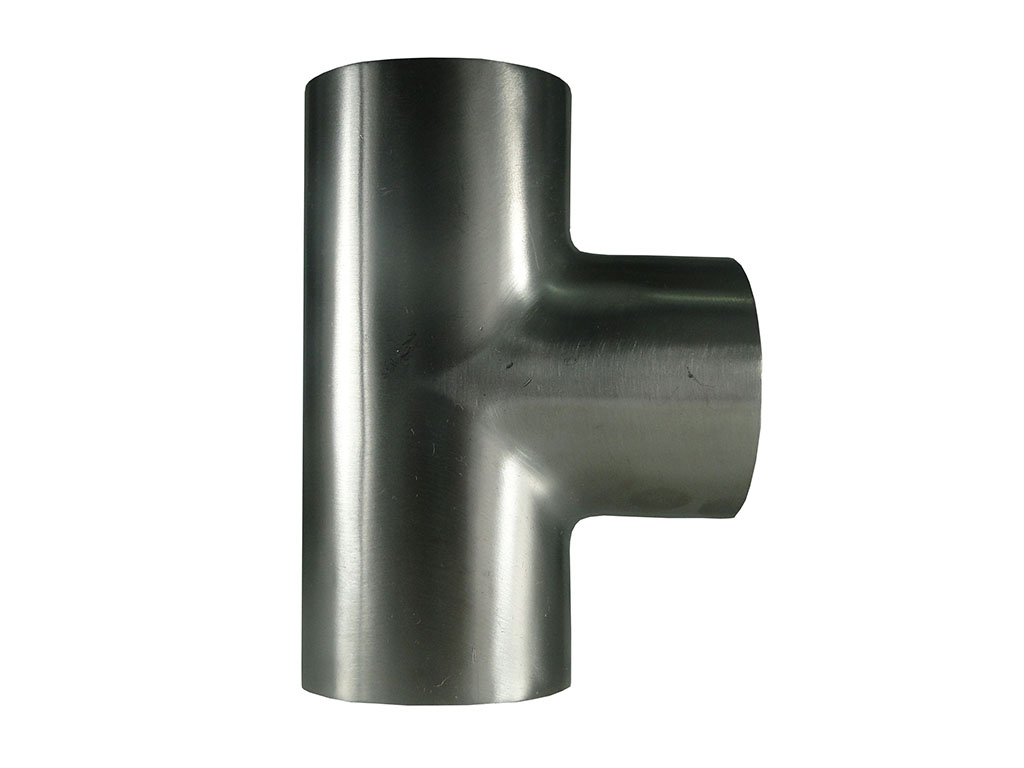 Tee corta soldable en acero inoxidable SS316L, tipo 3A