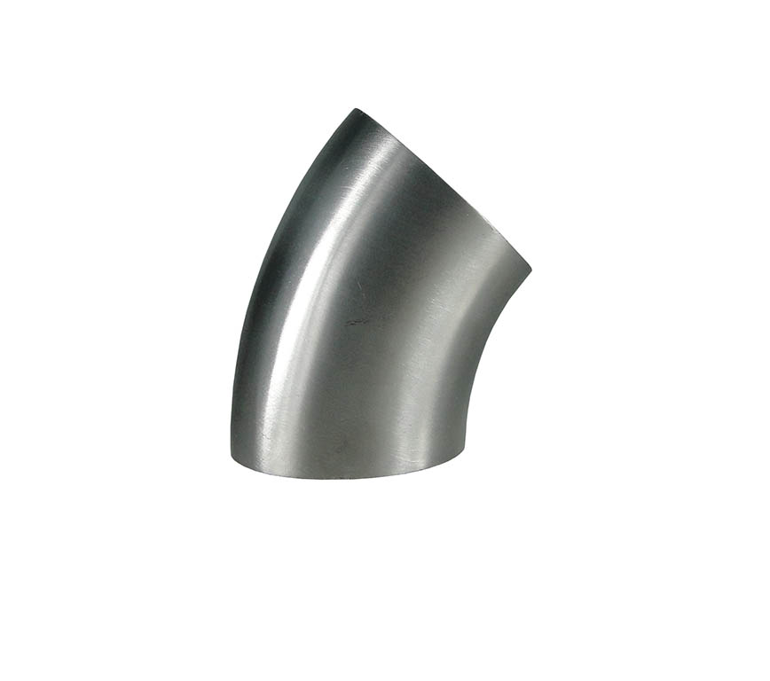 Codo corto a 45 grados soldable en SS316, tipo 3A