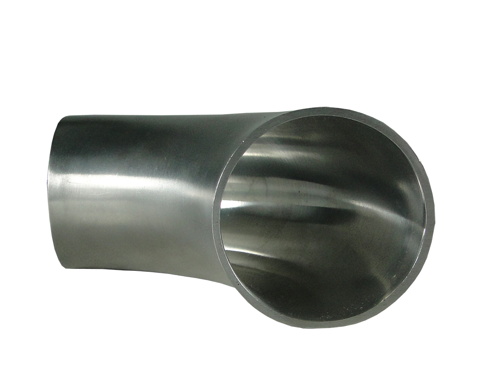 Codo corto a 90 grados soldable en SS316, tipo 3A