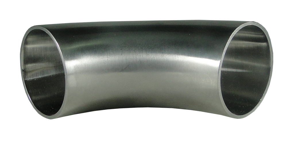 Codo corto a 90 grados soldable en SS316, tipo 3A